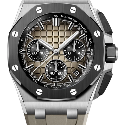 AP Royal Oak Offshore Grey Rubber – 904L Steel – 43mm