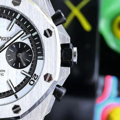 AP Royal Oak Offshore Chronograph 26703ST White – White Rubber – 42mm