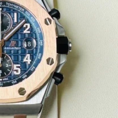 AP Royal Oak Offshore Chronograph Yellow Gold – Ceramic Bezel – Blue Rubber – 44mm